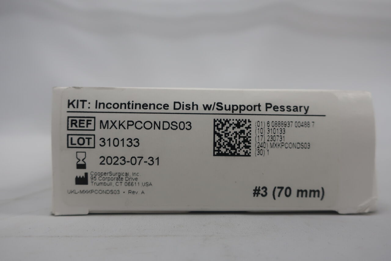 MXKPCONDS03 - COOPER SURGICAL - Incontinence Dish with Support Pessary, 70mm, (BX/1) - ( Expiry Date: 2023-07-31 )