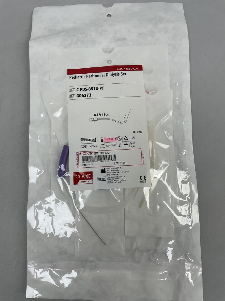 G06373 - COOK - acute peritoneal dialysis tray 8.5f x 8cm, (EA) - ( Expiry Date: 2023-09-13 )