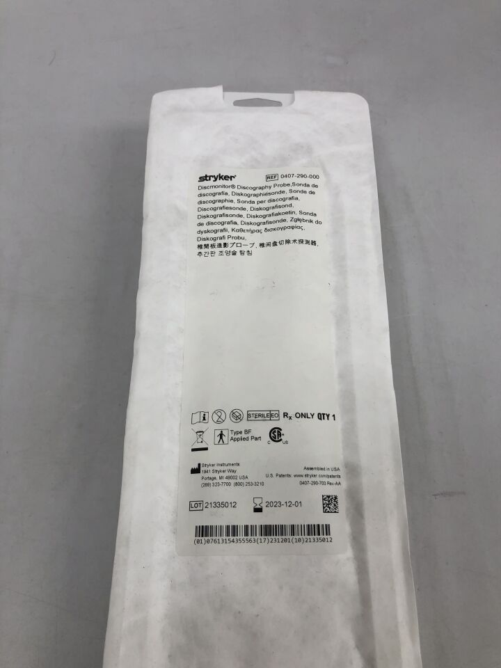0407-290-000 - STRYKER - Interventional Spine Discmonitor Discography Probe, (EA) - ( Expiry Date: 2023-12-01 )