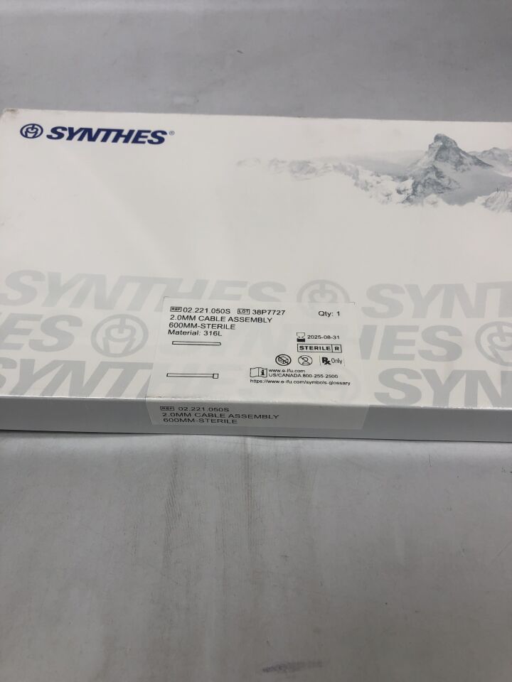 02.221.050S - SYNTHES - 2mm Cable Assembly, (BX/1) - ( Expiry Date: 2025-05-31 )