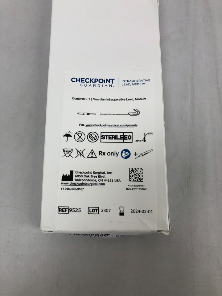 9525 - CHECKPOINT SURGICAL - Guardian Intraoperative Lead, Medium, (BX/1) - ( Expiry Date: 2024-02-01 )