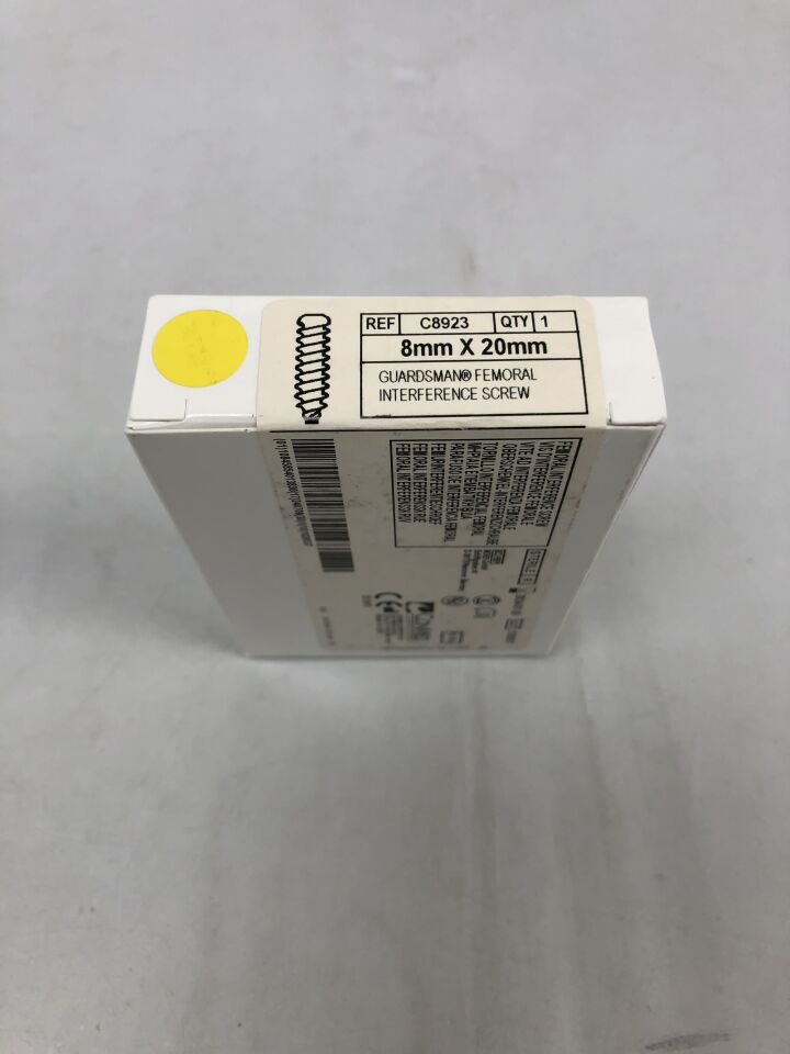 C8923 - CONMED - GUARDSMAN INTERFERENCE SCREW, TAPERED TIP 8mm X 20mm, () - ( Expiry Date: 2024-07-09 )