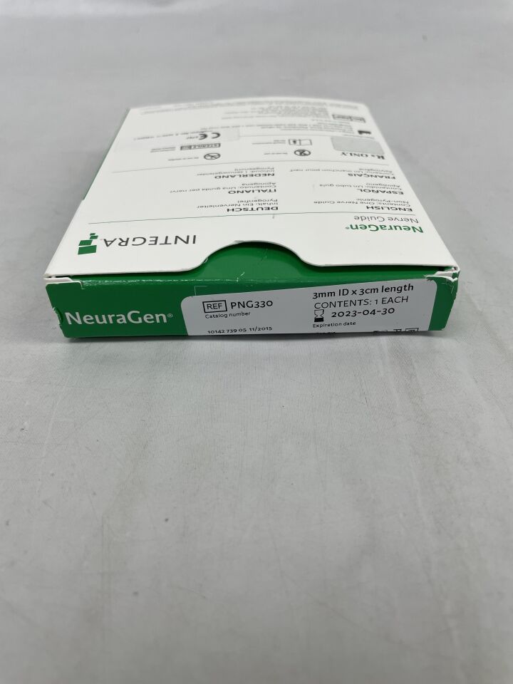 PNG330 - INTEGRA - NEURAGEN NERVE GUIDE 3mm X 3cm, () - ( Expiry Date: 2023-04-30 )
