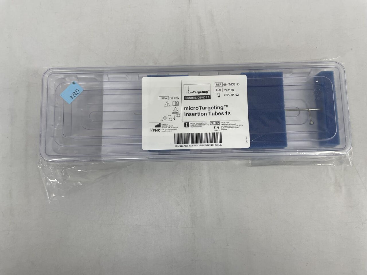 66-IT(DB12) - FHC - microTargeting Insertion Tube with Stylet, nonsterile, at target, for use with Nexframe/Nexdrive, (EA) - ( Expiry Date: 2022-04-02 )