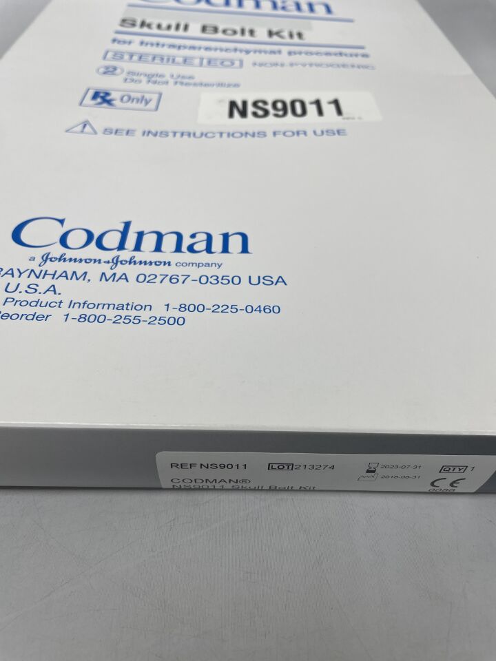 NS9011 - CODMAN - Skull Bolt Kit, (EA) - ( Expiry Date: 2023-07-31 )