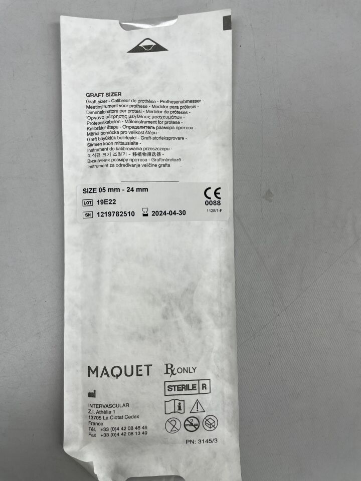 M002363200201 - MAQUET - Graft Sizers, size 05 mm - 24 mm, () - ( Expiry Date: 2024-04-30 )