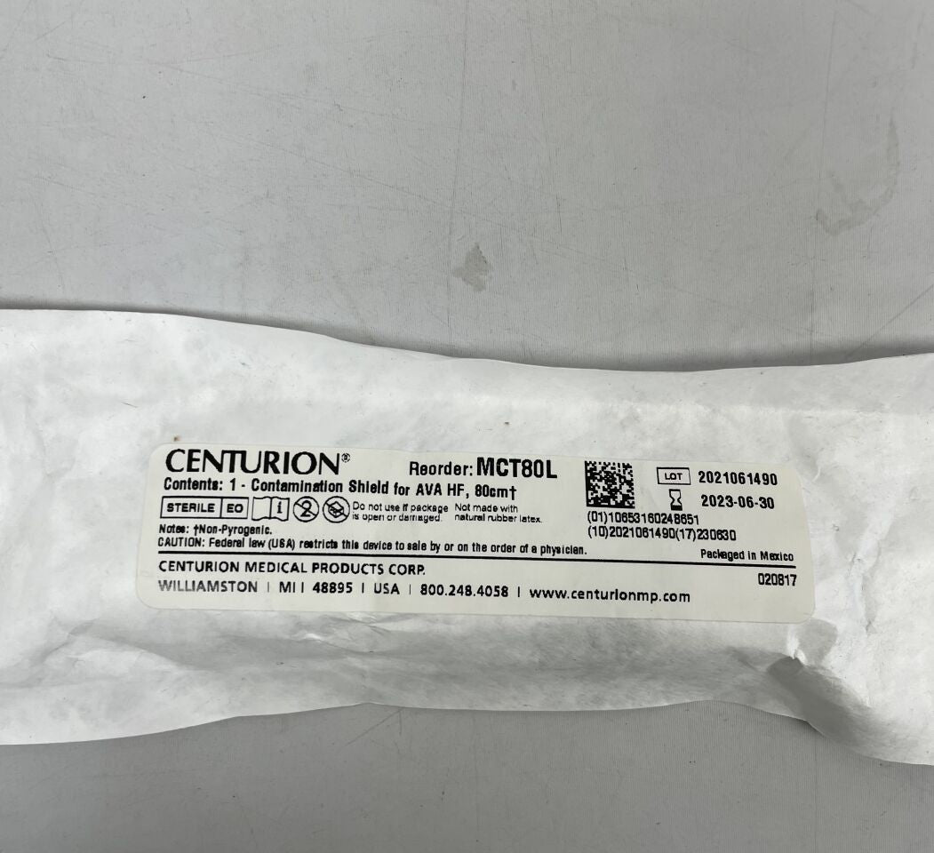 MCT80L - CENTURION - Contamination Shield for AVA HF, 80cm, (EA)