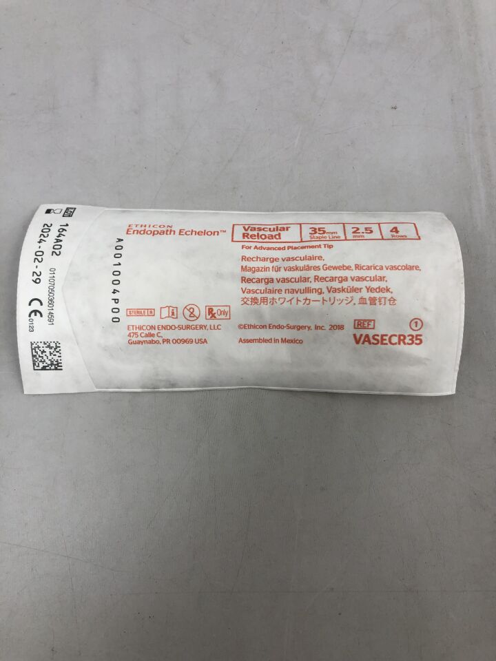 VASECR35 - ETHICON - ENDOPATH ECHELON Vascular Reloads, White, 35mm, () - ( Expiry Date: 2024-02-29 )