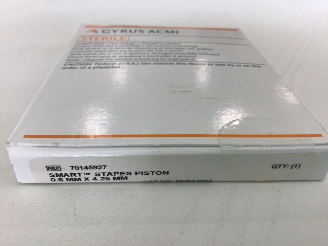 70145927 - GYRUS - Smart Stapes Piston, Nitinol Fluoroplastic, 0.6mm x 4.25mm, (BX/1) - ( Expiry Date: 2023-09-30 )