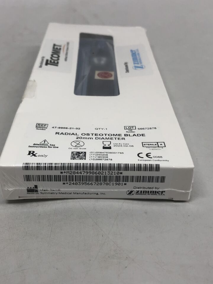 47-9986-21-32 - SYMMETRY - Radial Osteotome Blade, 20mm diameter, (BX/1) - ( Expiry Date: 2024-02-08 )