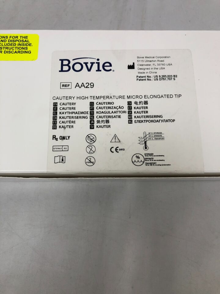 AA29 - BOVIE - high-temp elongated vasectomy tip micro cautery, (BX/10) - ( Expiry Date: 2022-08-01 )
