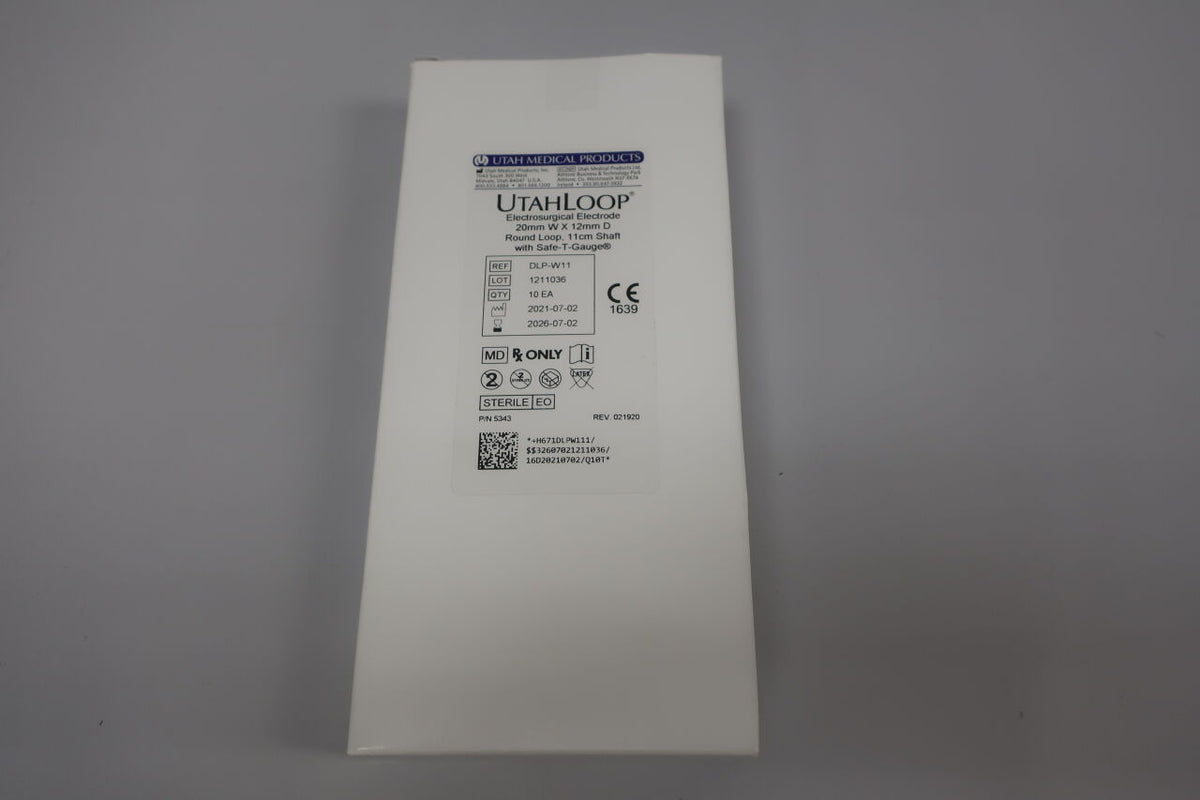 DLP-W11 - UTAH - UtahLoop electrosurgical electrode, Round loop with Safe-T-Gauge, 11cm shaft, 20mm X 12mm, (EA)