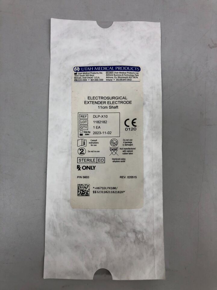 DLP-X10 - UTAH - Electrosurgical Extender Electrode, 11cm shaft, (EA) - ( Expiry Date: 2023-11-02 )