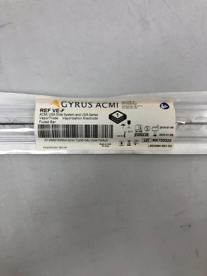VE-F - GYRUS - vaportrode vaporization electrode, fluted bar, (EA) - ( Expiry Date: 2024-01-23 )
