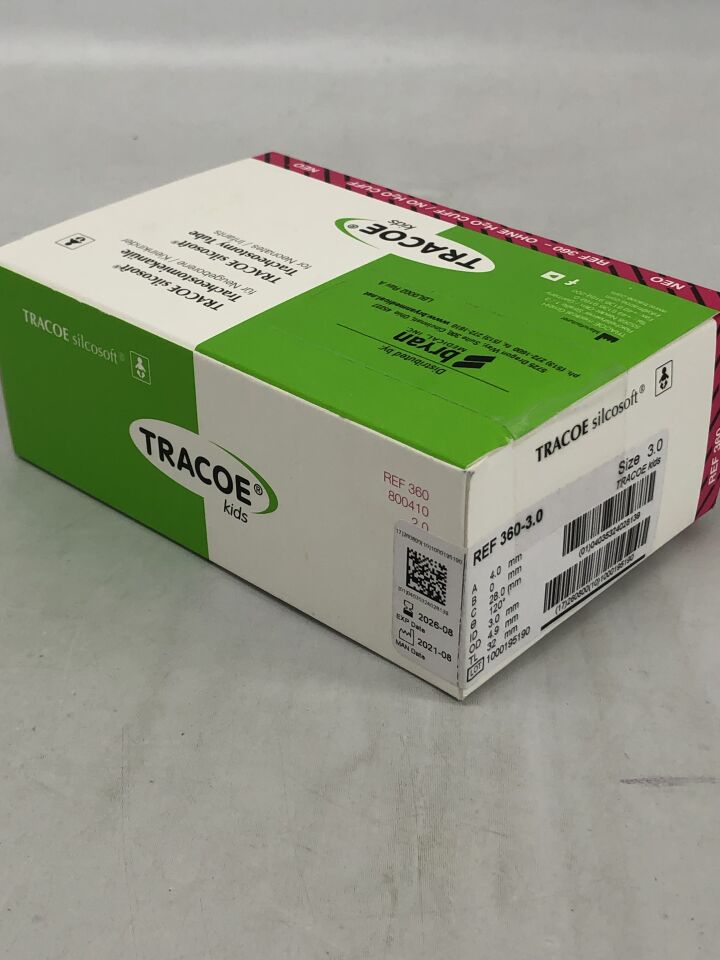 360-3.0 - TRACOE - Tracheostomy Tube for neonates and infants, Size 3.0 , ( BX/1 ) - ( Expiry Date : 2026-08-31 )