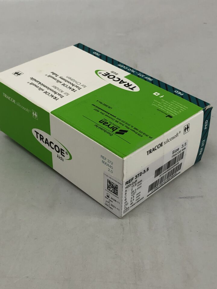 372-3.5 - TRACOE - Tracheostomy Tube for Children, Size 3.5 , ( BX/1 ) - ( Expiry Date : 2026-11-30 )