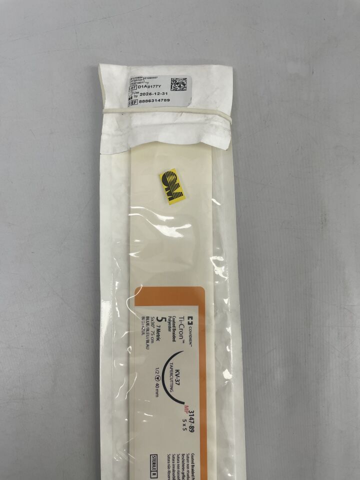 3147-89 - COVIDIEN - ticron blue mp 5 x 30" kv-37 錐形切割膠帶,(BX/5)-(有效期限:2025-12-31)