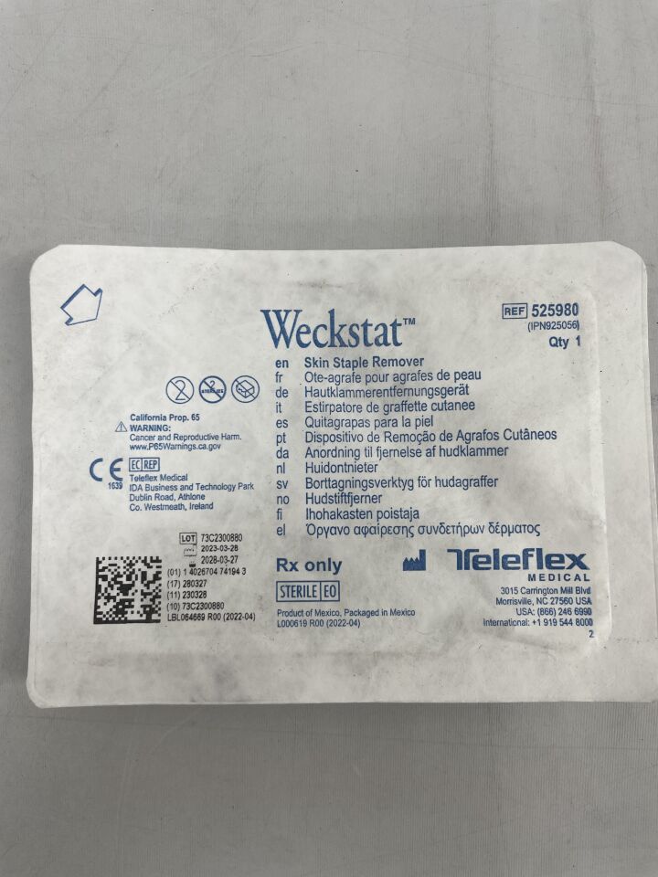 525980 - TELEFLEX - weckstat 釘子取出器/移除器,金屬尖端,()-(有效期至:2028-03-27)