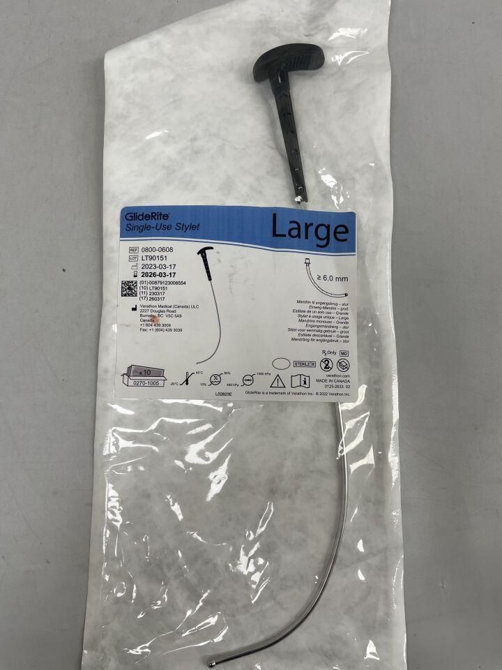 0800-0608 - VERATHON MEDICAL - gliderite single-use stylet, large 6mm , ( ) - ( Expiry Date : 2026-03-17 )
