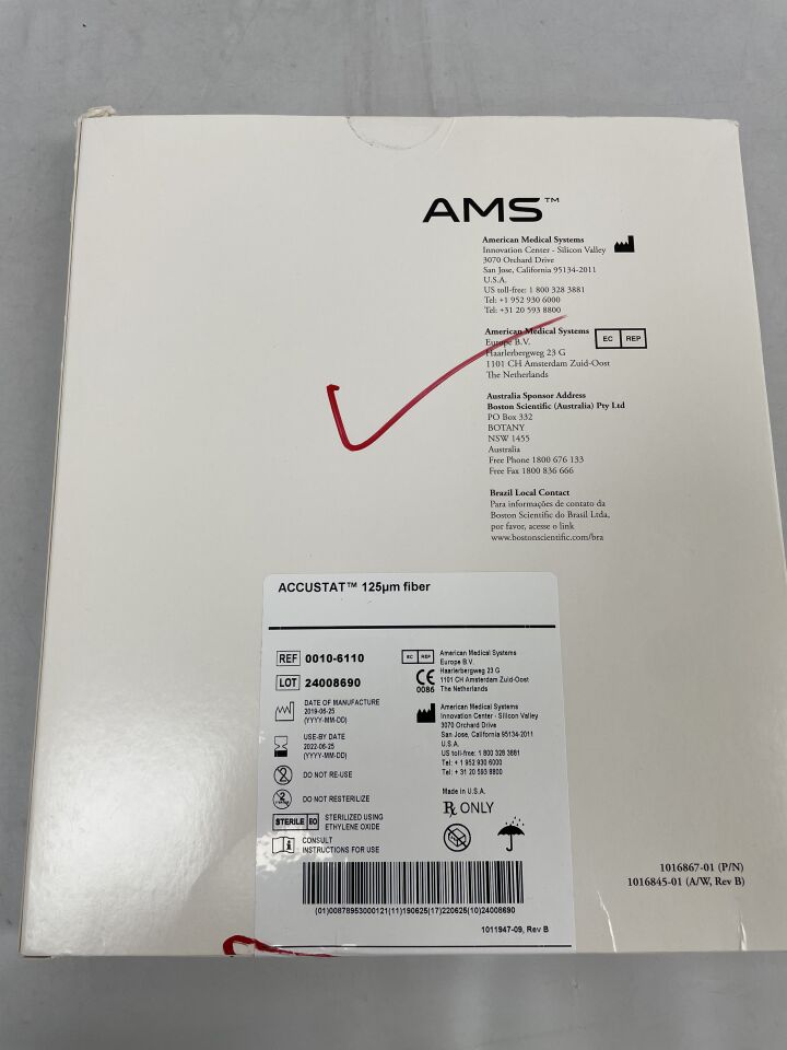 0010-6110 - AMERICAN MEDICAL SYSTEMS - ACCUSTAT 125 Fiber, (BX/1) - ( Expiry Date: 2022-06-25 )