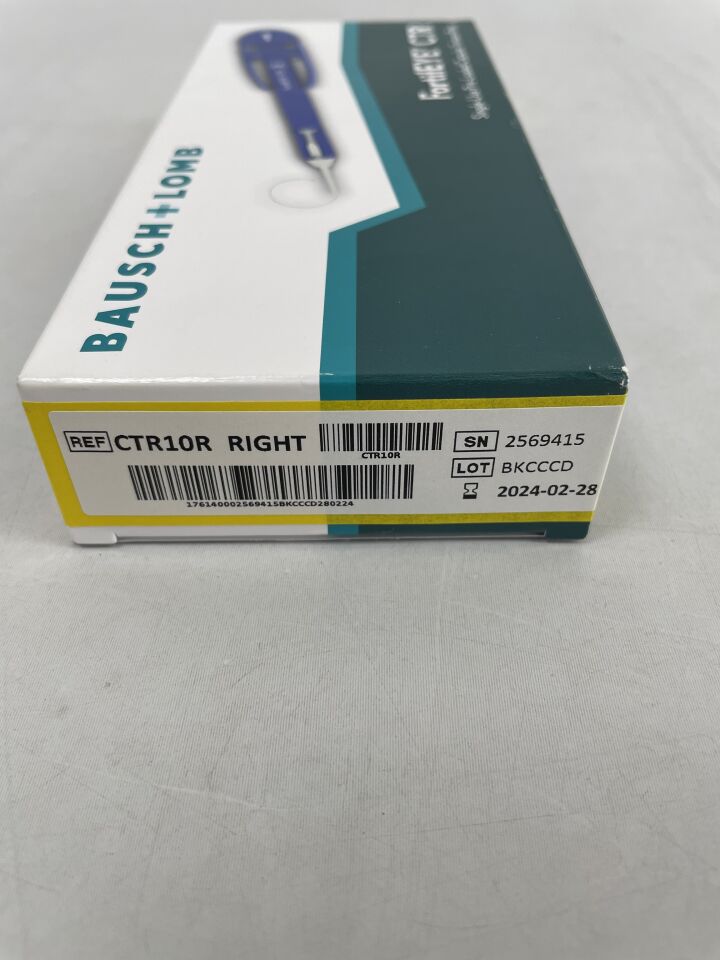 CTR10R - BAUSCH & LOMB - FortifEYE CTR Pre-Loaded Capsular Tension Ring, Right, 12.3 mm x 10.0 mm, (BX/1) - ( Expiry Date: 2024-02-28 )