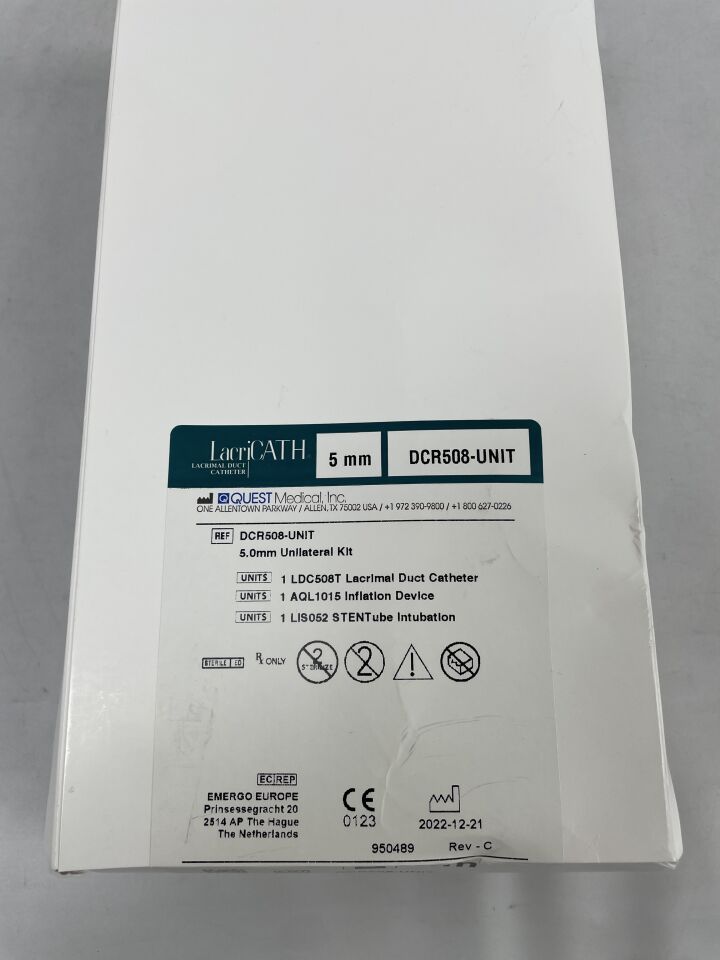 DCR508-UNIT - QUEST MEDICAL - LACRICATH DCR 5mm Unilateral Kit, (BX/1) - ( Expiry Date: 2024-01-26 )