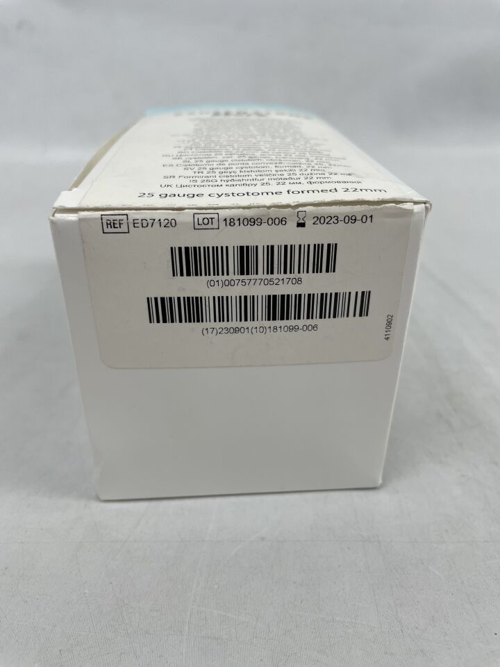 ED7120 - BAUSCH & LOMB - 25G Cystotome, Formed, 22mm, (BX/10)