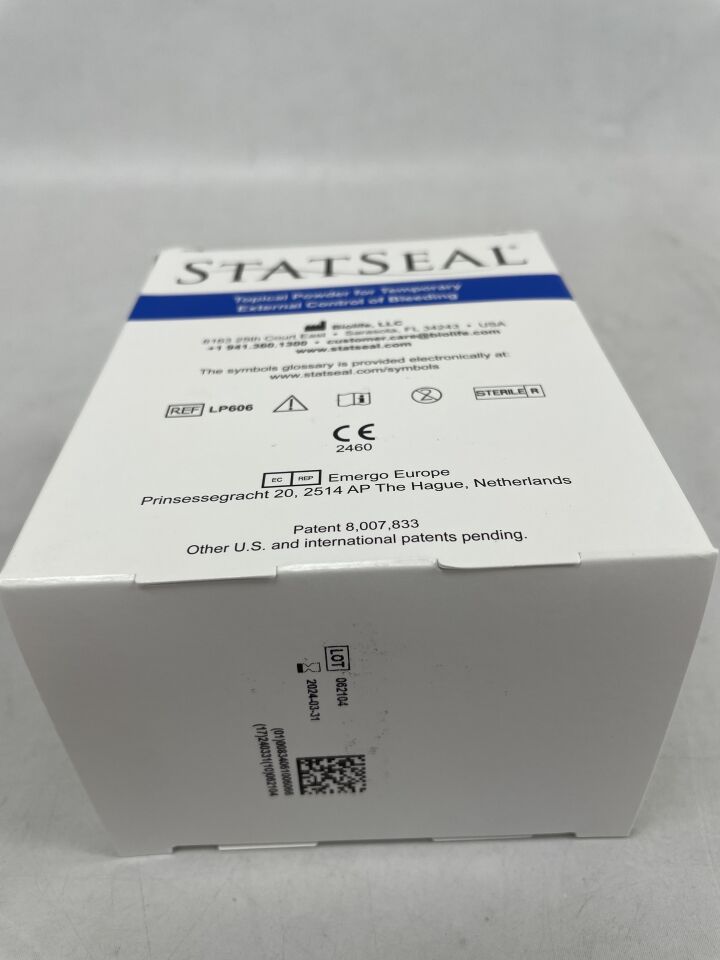 LP606 - BIOLIFE - statseal topical wound powder, (BX/6) - ( Expiry Date: 2024-03-31 )