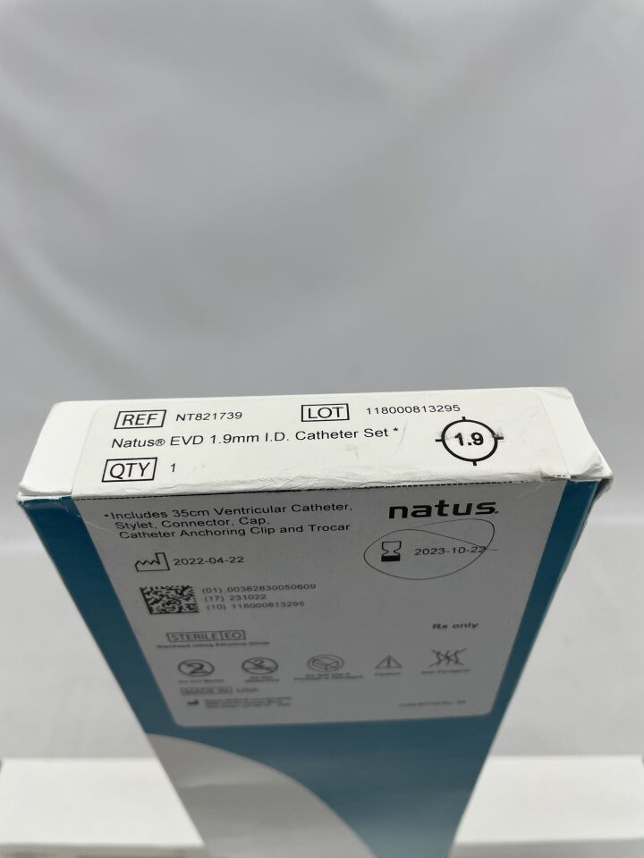 NT821739 - NATUS - evd large clear ventricular catheter set, 1.9mm, () - ( Expiry Date: )