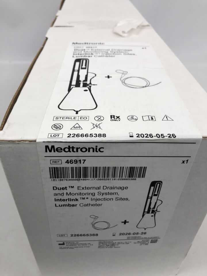 46917 - MEDTRONIC - Duet External Drainage and monitoring system with interlink injection sites , ( BX/1 ) - ( Expiry Date : 2026-05-26 )