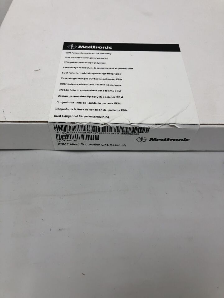 46126 - MEDTRONIC - EDM Patient Connection Line Assembly , ( BX/1 ) - ( Expiry Date : 2026-03-19 )