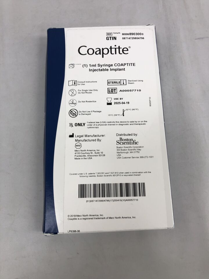 890300 - MERZ - Coapite 注射式植入註射器,1毫升,(盒/1)-(有效期至:2025年4月19日)