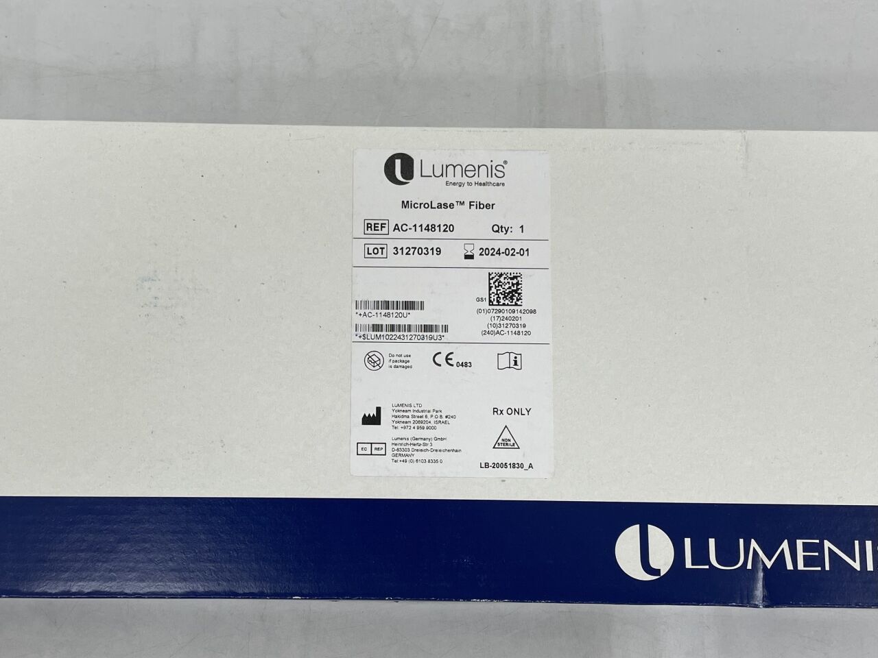 AC-1148120 - LUMENIS - MicroLase Fiber , (BX/1) - ( Expiry Date: 2024-02-01 )