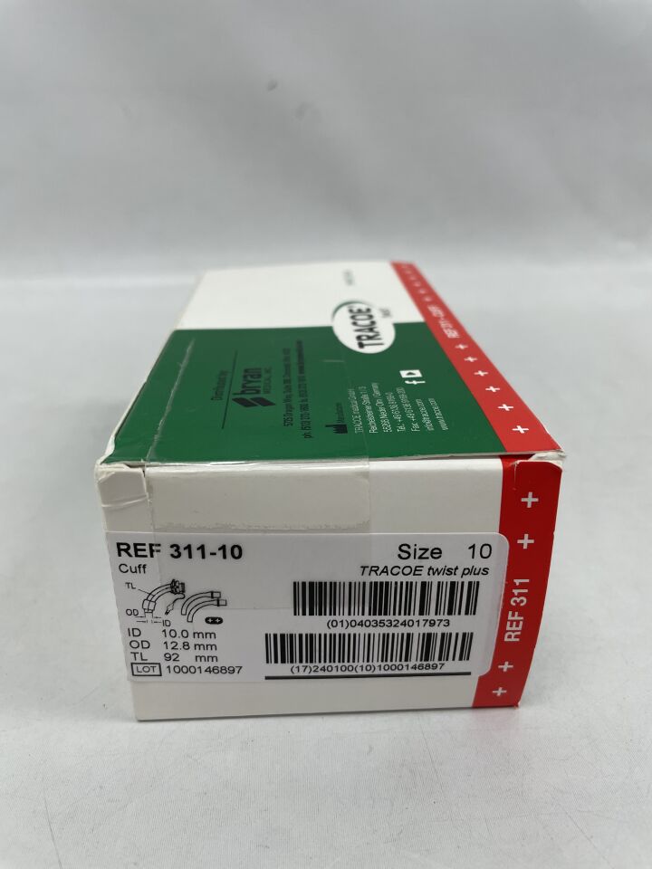 REF 311-10 - BRYAN MEDICAL - tracoe twist plus tracheostomy tube, size 10, (EA) - ( Expiry Date: 2024-01-31 )