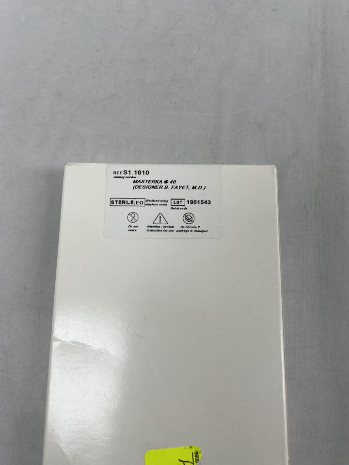 S1.1610 - FCI - Masterka Stent for Nasolacrimal Duct Intubation, 40 mm length x 0.64 mm tube diameter, (EA) - ( Expiry Date: 2024-03-31 )