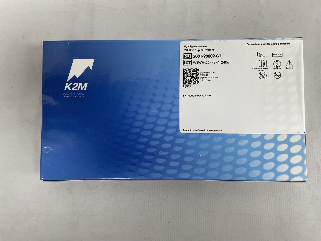 5001-90009-G1 - K2M - everest spinal system, needle pack, short , ( EA ) - ( Expiry Date : 2028-11-28 )