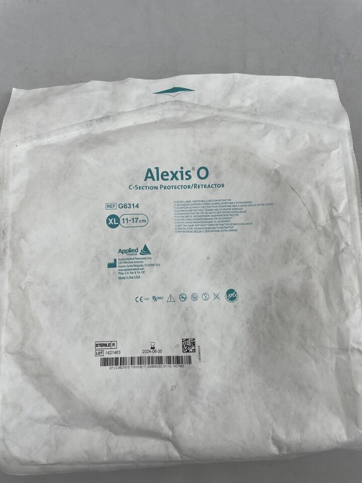 G6314 - APPLIED MEDICAL - Alexis O Extra Large Disposable C-Section Retractor 11-17cm, (EA)