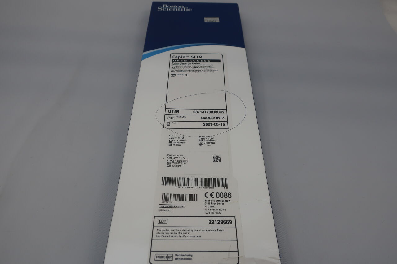 831825 - BOSTON SCIENTIFIC - Capio SLIM Open Access Suture Capturing Device, (BX/1) - ( Expiry Date: 2023-08-14 )