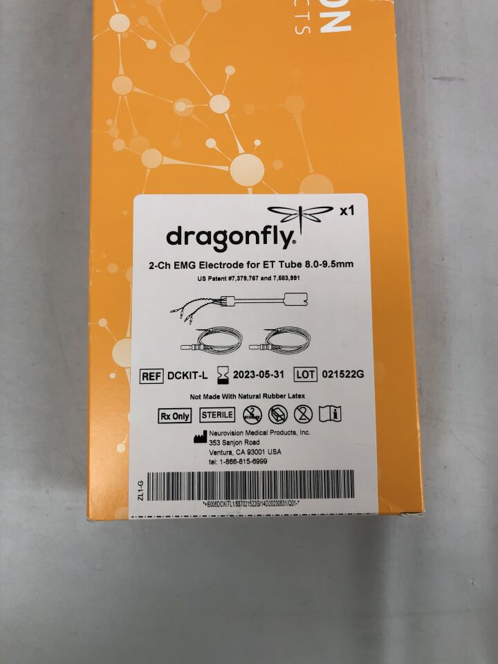 DCKIT-L - NEUROVISION - 2-Ch EMG Electrode for ET Tube, 8.0-9.5mm, (BX/55) - ( Expiry Date: 2023-05-31 )