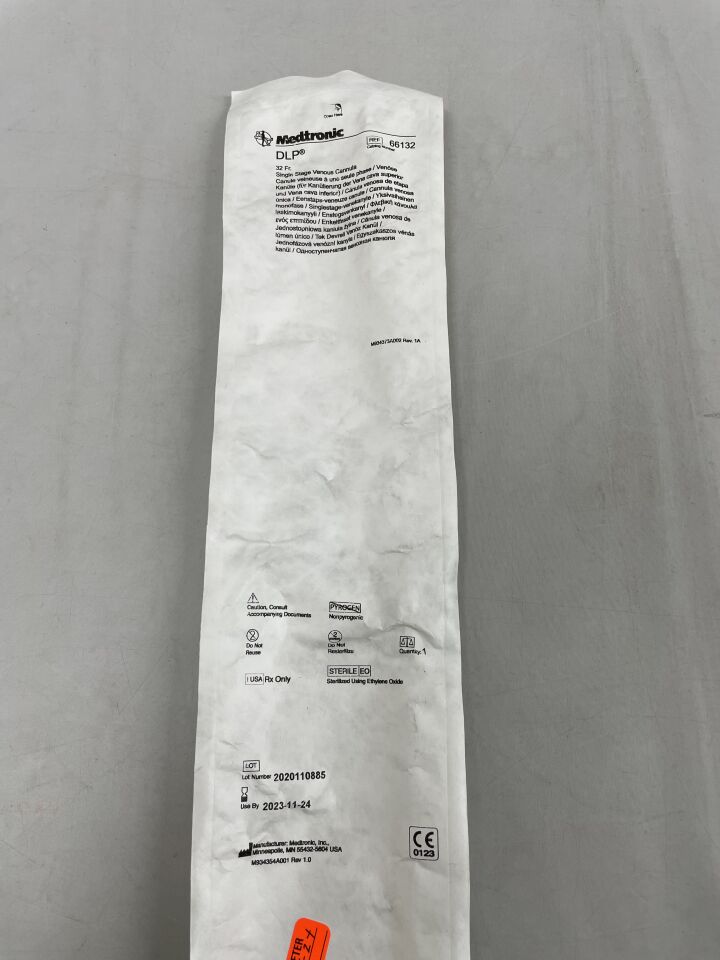 66132 - MEDTRONIC - dlp single stage venous cannula, straight 32f, () - ( Expiry Date: 2023-11-24 )