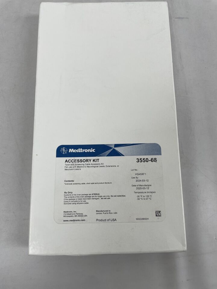 3550-68 - MEDTRONIC - twist-lock screening cable accessory kit, short stylet, (EA) - ( Expiry Date: 2024-03-12 )