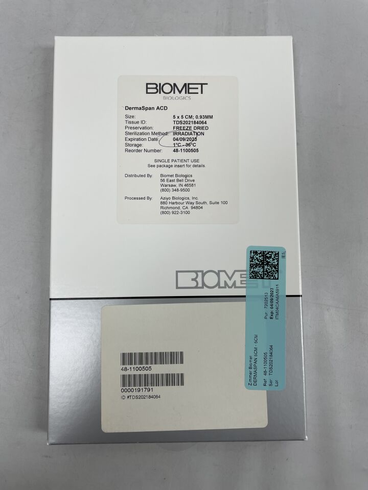 48-1100505 - BIOMET - Dermaspan 5cm, (EA) - ( Expiry Date: 2023-04-09 )