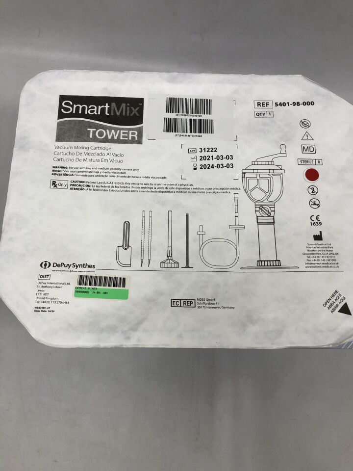 5401-98-000 - SUMMIT - Smartmix Tower Cartridge, (EA) - ( Expiry Date: 2024-03-03 )
