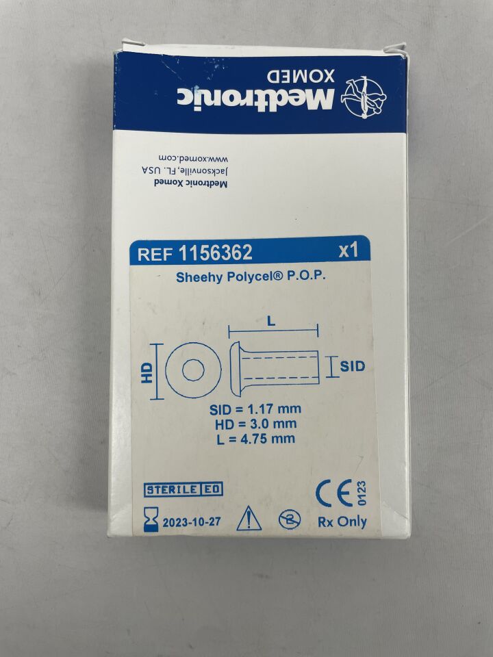 1156362 - MEDTRONIC - sheehy polycel pop 4.75mm, () - ( Expiry Date: 2023-10-27 )