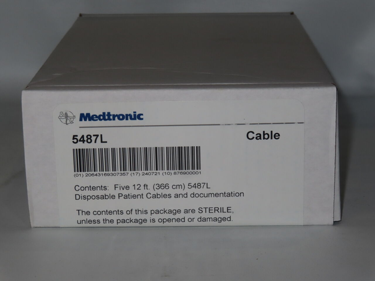 5487L - MEDTRONIC - surgical cable, long, 12 ft. length, a or v channel, disposable, () - ( Expiry Date: 2024-03-09 )