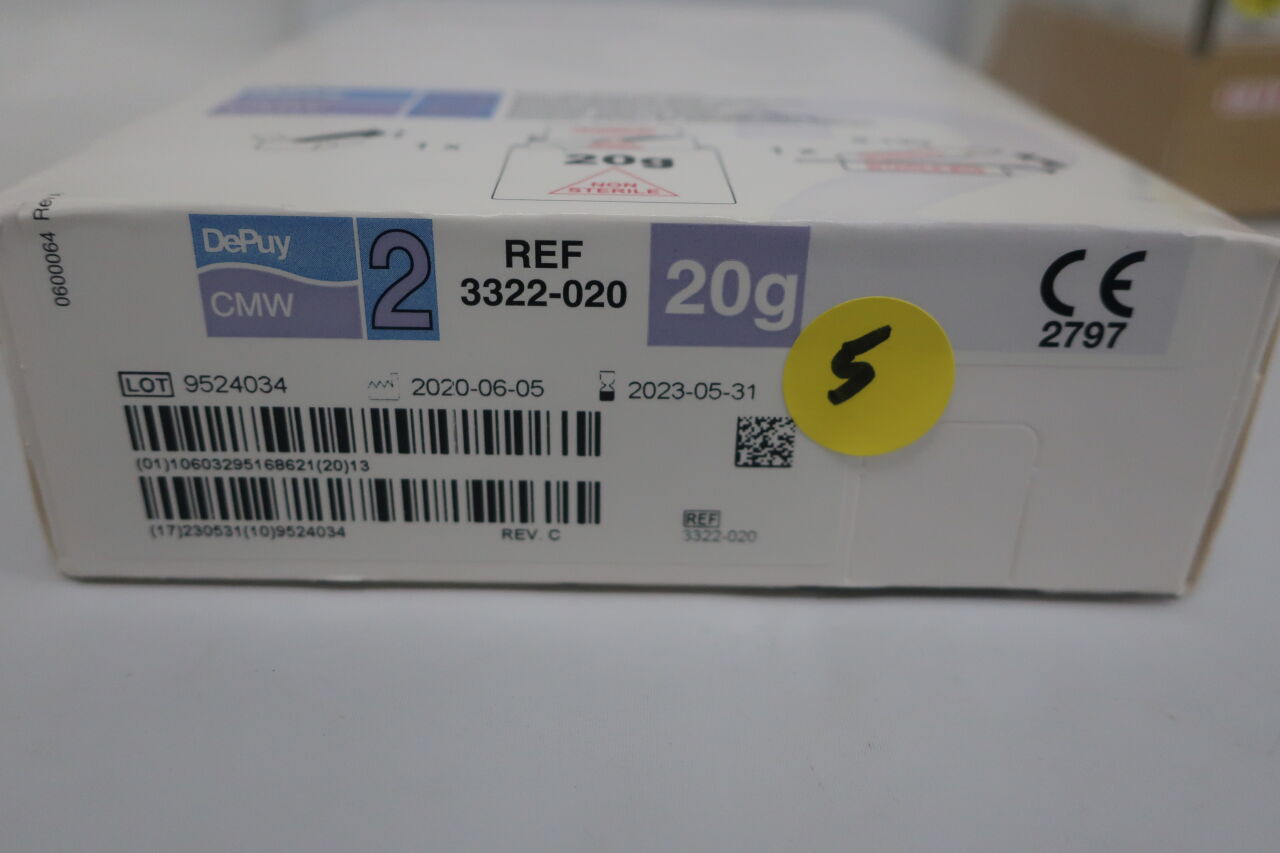 3322-020 - DEPUY - ast Set Bone Cement, 20G, (BX/1) - ( Expiry Date: 2024-02-29 )