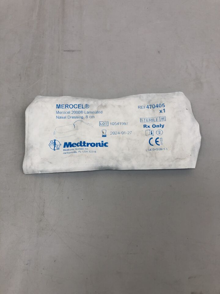 470405 - MEDTRONIC - merocel 2000 laminated nasal dressing, airway, drawstring, 8cm, (EA) - ( Expiry Date: 2024-01-27 )