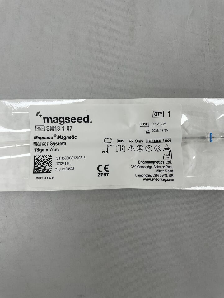 SM18-1-07US - ENDOMAGNETICS - Sistema de Marcador Magnético Magseen, 18 G x 7 cm (unidad) - (Fecha de Caducidad: 30/11/2026)