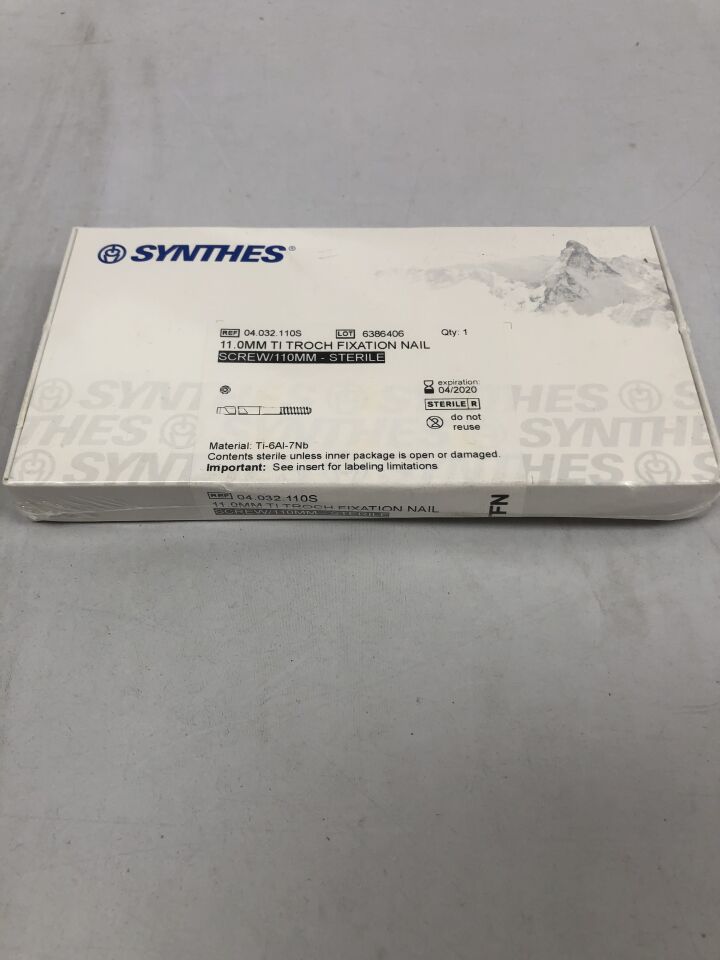 04.032.110S - SYNTHES - Titanium Troch Fixation Nail, 11mm X 110mm, (BX/1) - ( Expiry Date: 2020-04-01 )