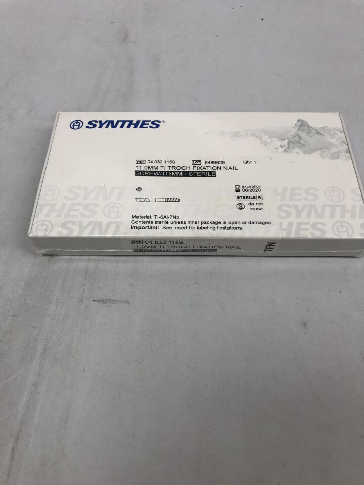 04.032.115S - SYNTHES - Titanium Troch Fixation Nail, 11mm X 115mm, (BX/1) - ( Expiry Date: 2020-08-31 )